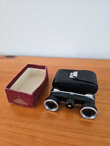 Opernglas mit lederetui der - mit,