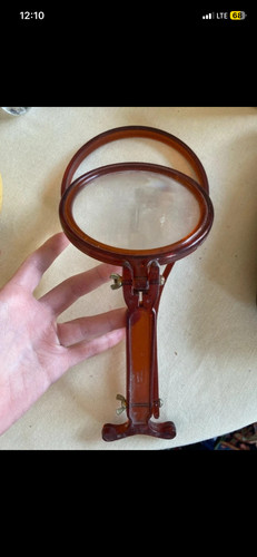 Vintage klapp lupe handlupe - vintage, klapp-lupe,