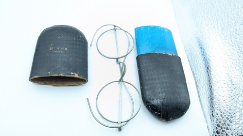 Antike nickelbrille rund - antike,