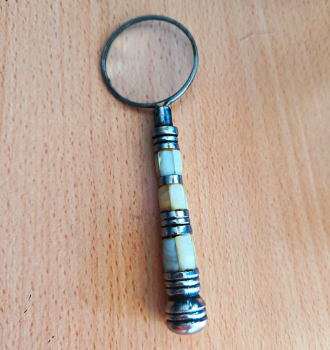 Antike handlupe mit - antike,