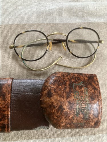 Antike brille mit etui ca - antike,