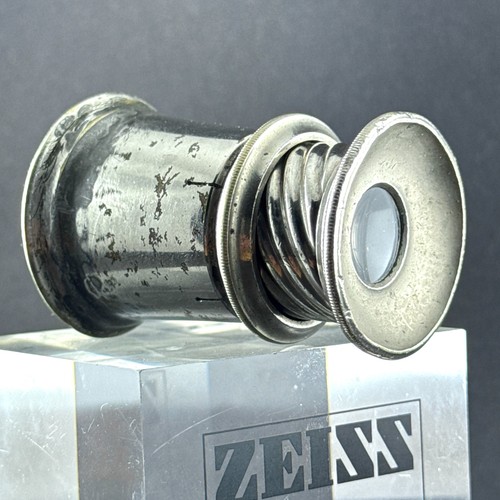 Antique brass loupe magnifying - antique,