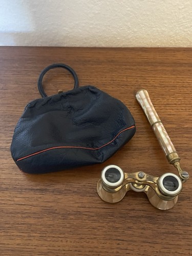 Antikes perlmutt opernglas - perlmutt,