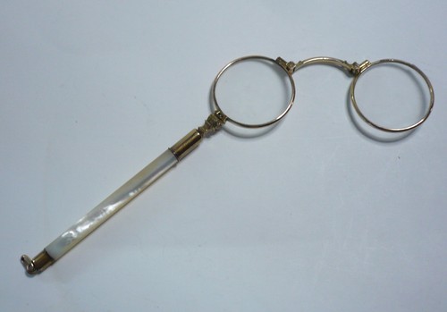 Stielbrille lorgnette mit - stielbrille, /
