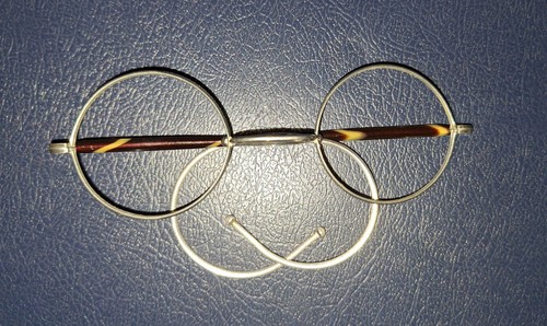 Antike nickelbrille mit - nickelbrille,